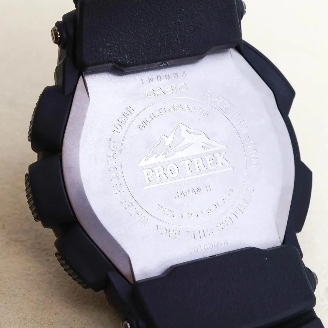 稼働 CASIO PROTRK 腕時計 電波ソーラー アナデジ 外箱 2899