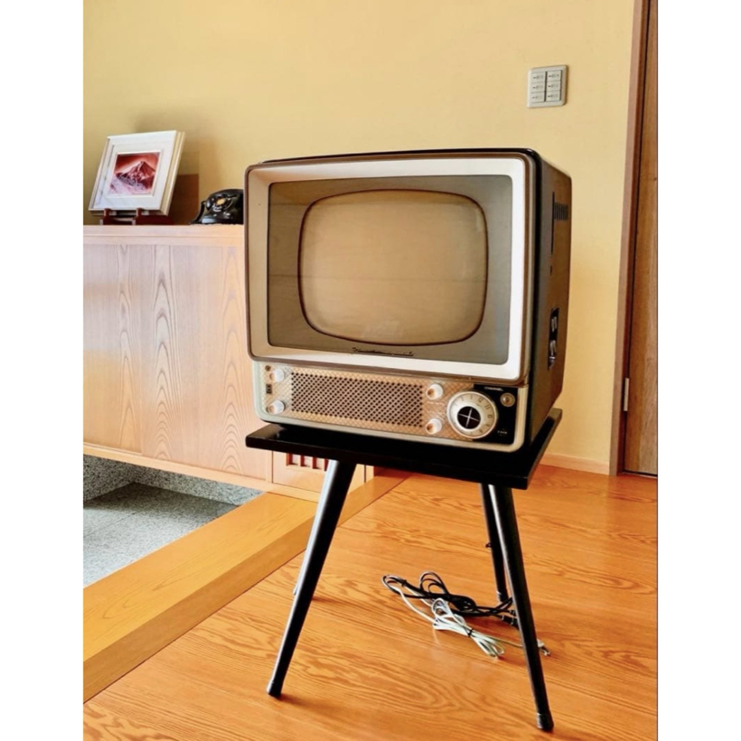 Panasonic - 整備済み(地デジ対応) ナショナル ブラウン管テレビ 白黒