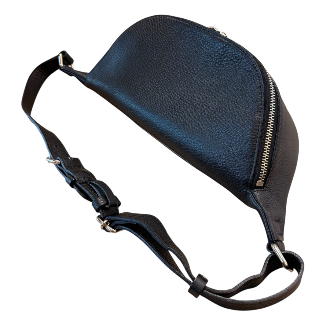 ch!iii bag チーバッグ シュリンクレザー ボディバッグ 黒