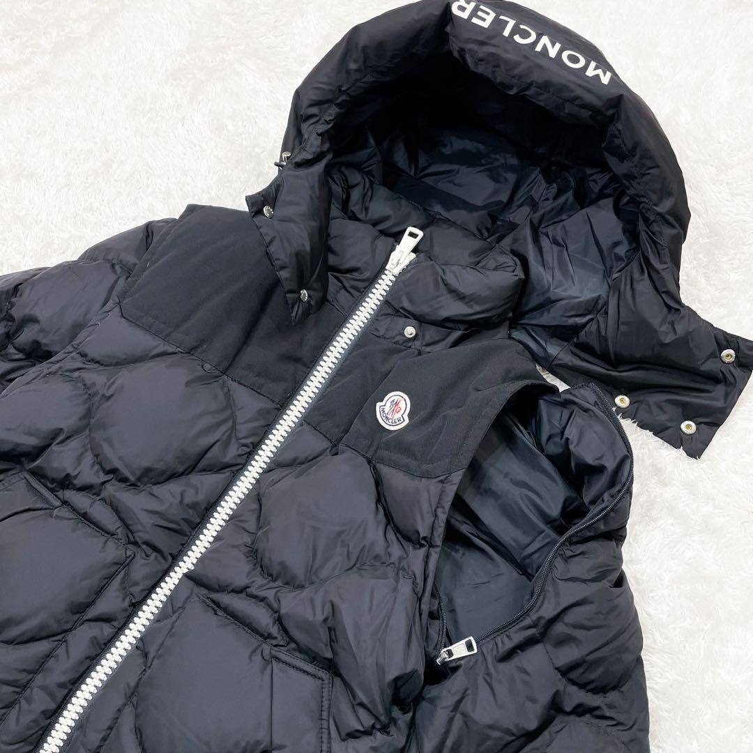 MONCLER - 極美品 MONCLER モンクレール 2WAY ダウンジャケット 黒 Lの