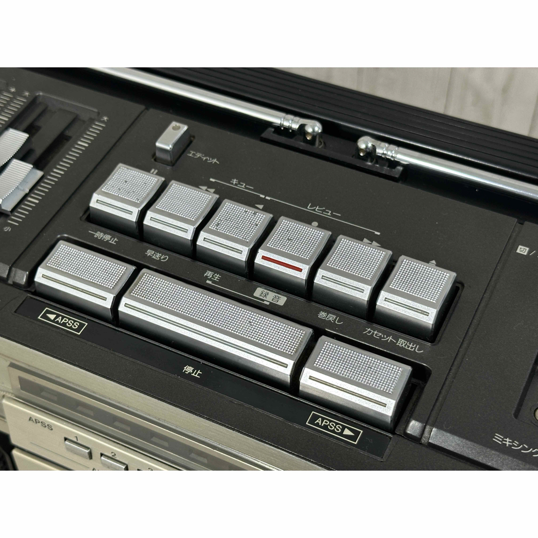 大型ラジカセシャープGF-505SB 希少レトロラジオカセットレコーダー