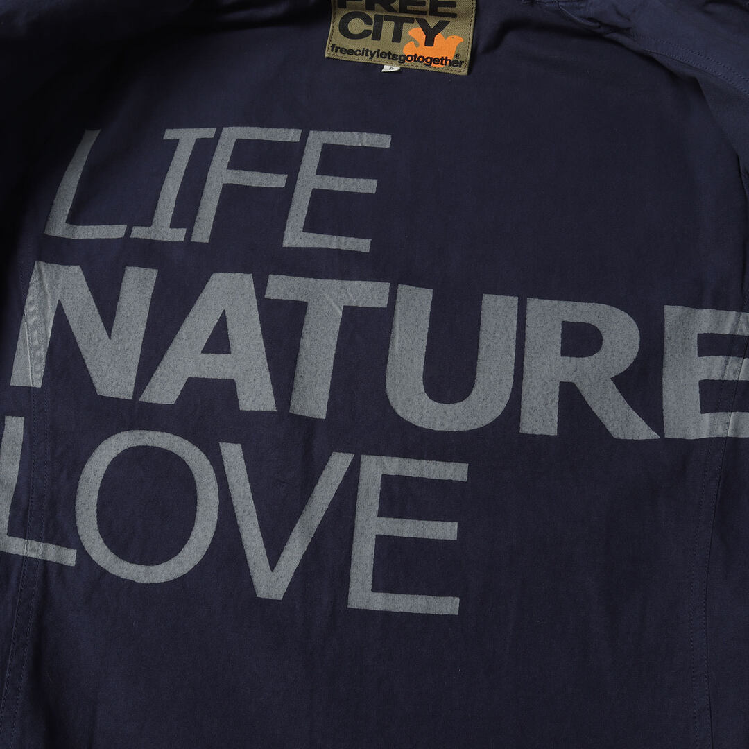 FREE CITY フリーシティ ジャケット ネイビー 紺 サイズ:0 | ワッペン