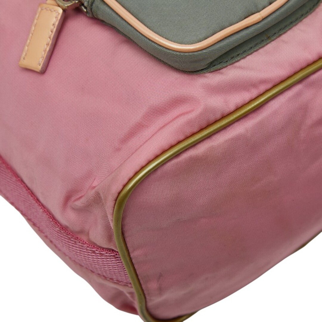 PRADA - プラダ 三角ロゴプレート ハンドバッグ ポーチ ナイロン