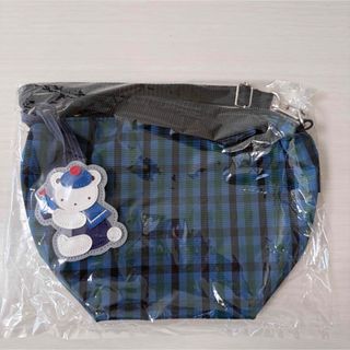 familiar - ファミリア familiar 舟形 ポシェット 緑チェック 旧