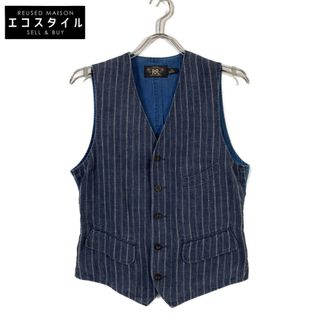 RRL - 新品*RRL*インディゴ ストライプド ツイル ベスト*S* ダブル