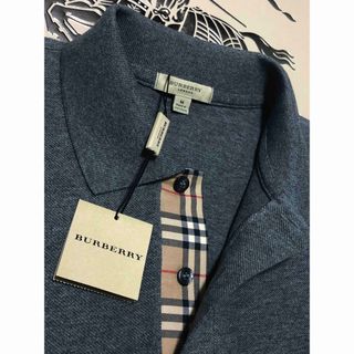 BURBERRY - BURBERRY LONDON ノバチェック 刺繍ロゴ ポロシャツの通販