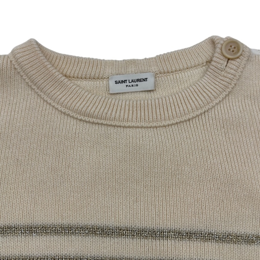 SAINT LAURENT - サンローラン SAINT LAURENT ラメボーダーニット
