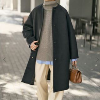 Spick & Span - スピックアンドスパン Wフェイスビッグカラーコートの