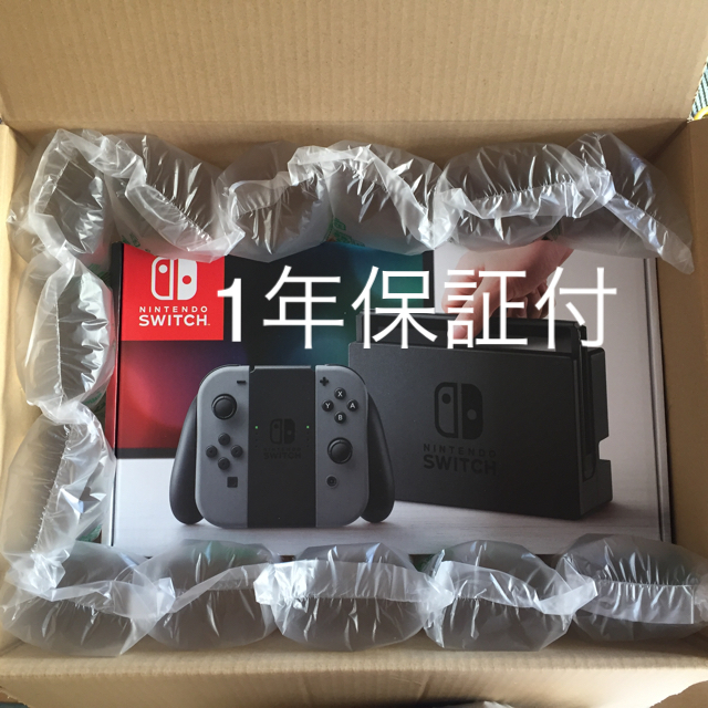 Nintendo Switch グレー 3⁄29購入！ メーカー保証1年弱！ Nintendo