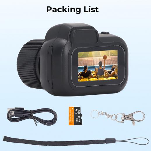 Mini Keychain Camera, 1080P 5-12 Boys - KENTFAITH