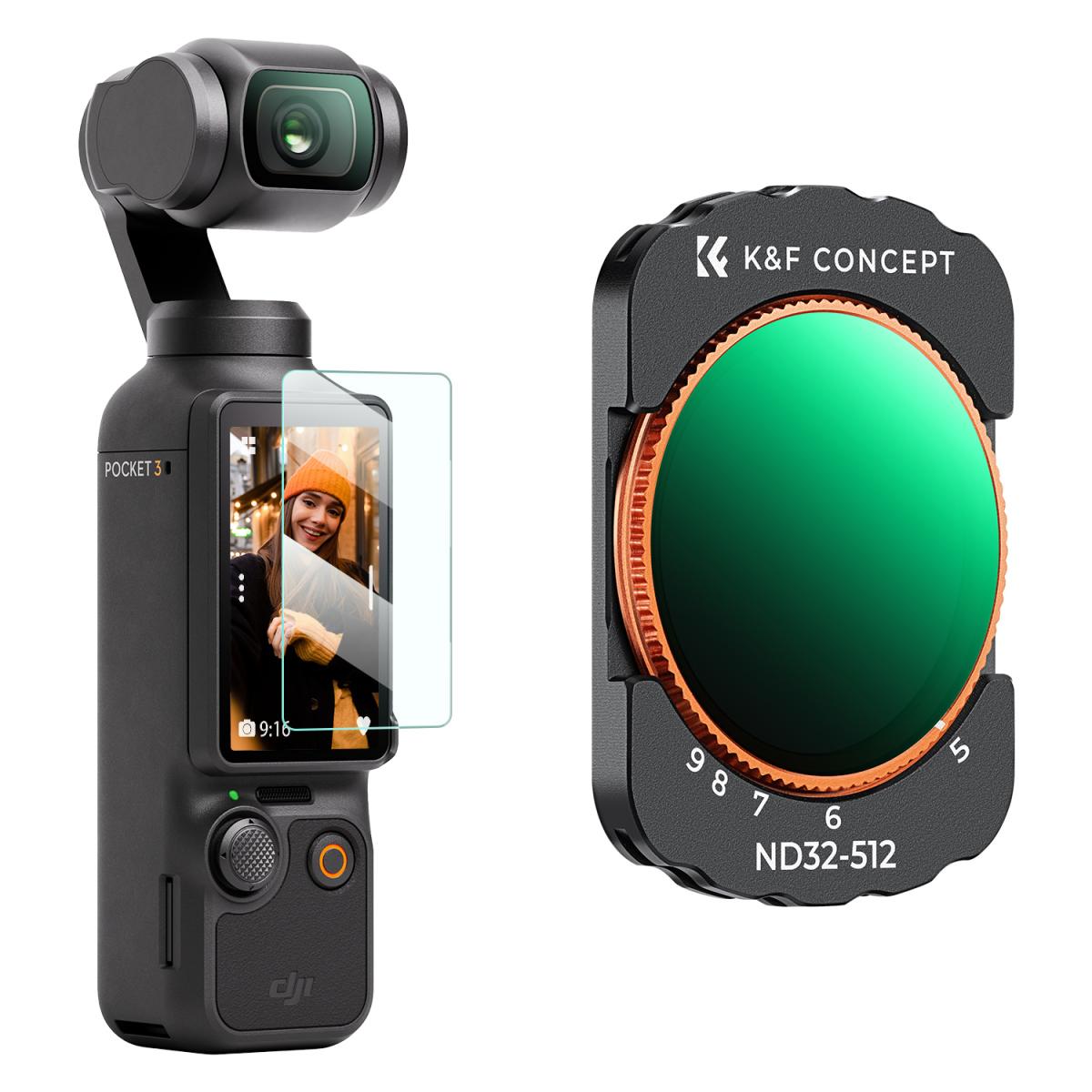 DJI Osmo Pocket 3用VNDフィルター｜K&F Concept DJI用レンズ