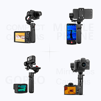 Zhiyun Crane M2 3軸ジンバルスタビライザー、軽量ミラーレスカメラ