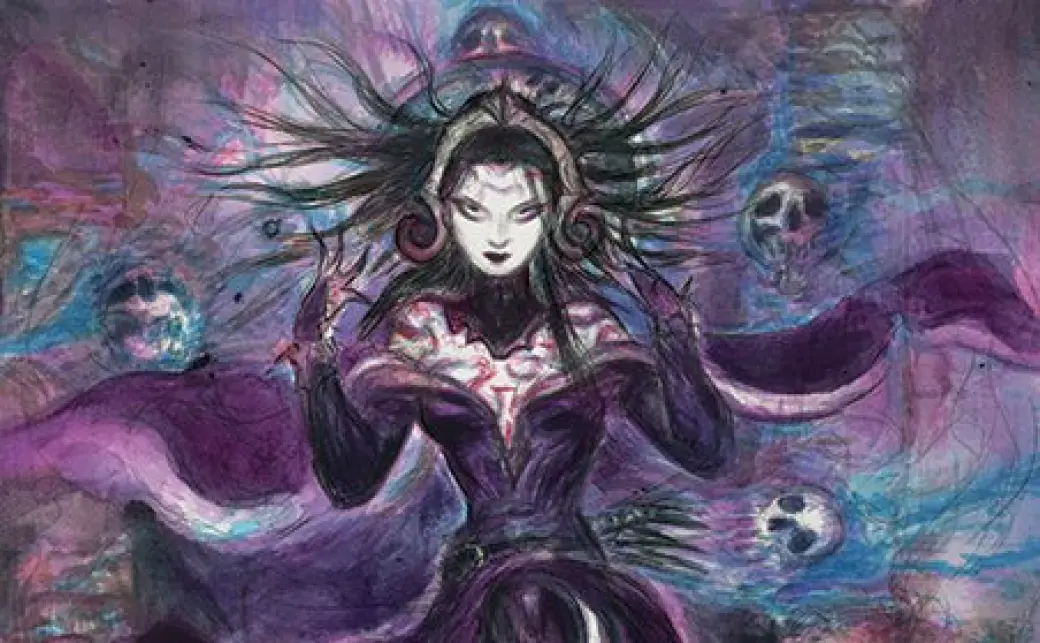 天野喜孝さんの描き下ろし「戦慄衆の将軍、リリアナ」／画像はすべて