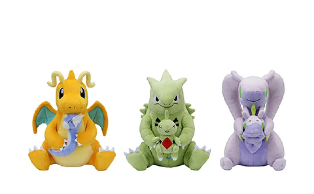 だっこぬいぐるみ TAIKI-BANSEI 各種3,000円／画像は全てポケモン公式
