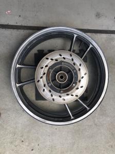 GS750リアホイールGS400ザリゴキバブ等のリアディスク化に