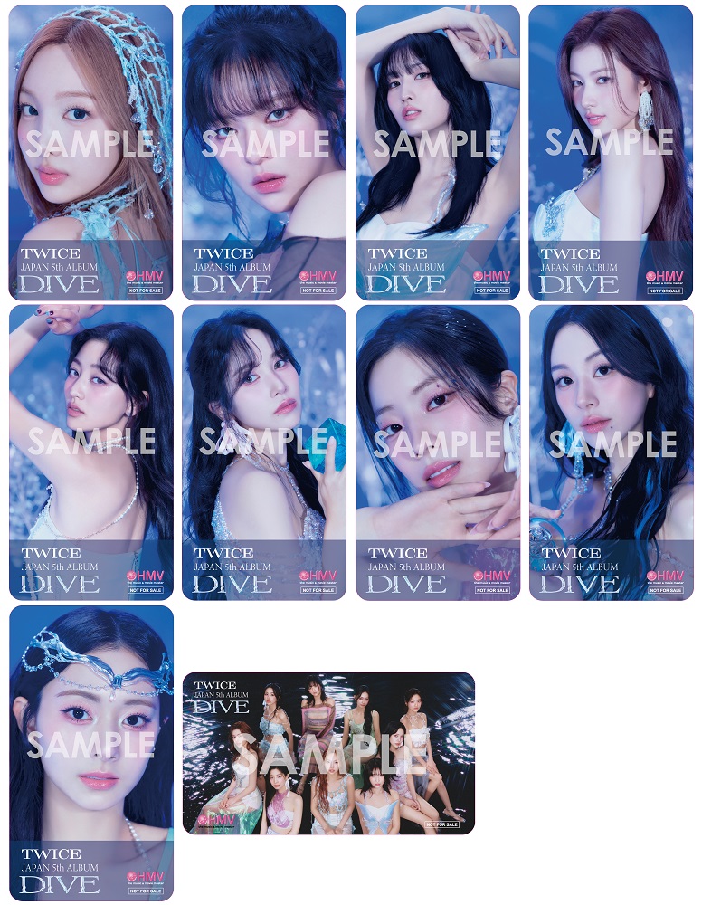 TWICE JAPAN 5th ALBUM『DIVE』7月17日リリース《HMV限定特典：クリア