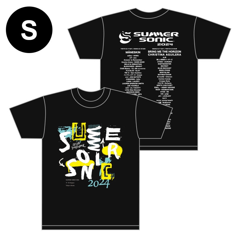 グラフィティTシャツ［ブラック］S : SUMMER SONIC | HMV&BOOKS online