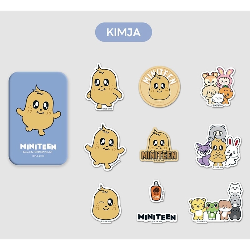 MINITEEN TIN CASE STICKER SET (KIMJA / MINGYU) : MINITEEN