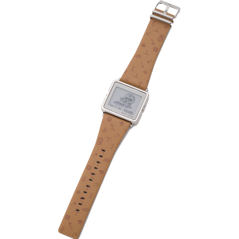 スマートキャンバス デジタル腕時計 B:ひみつ道具モノグラム柄