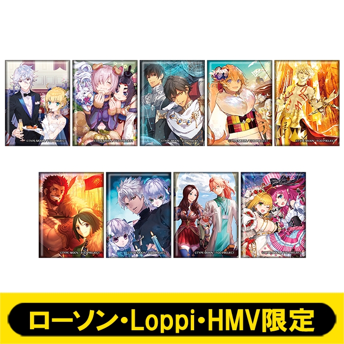 Fate/Grand Order スクエアバッジ 全9種セット【ローソン・Loppi・HMV
