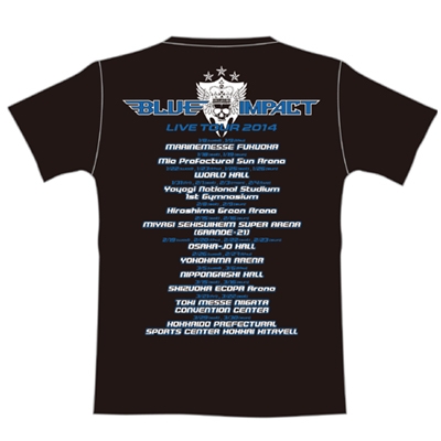 ツア－Tシャツ【S】ブラック/LIVE TOUR 2014 BLUE IMPACT : 三代目 J