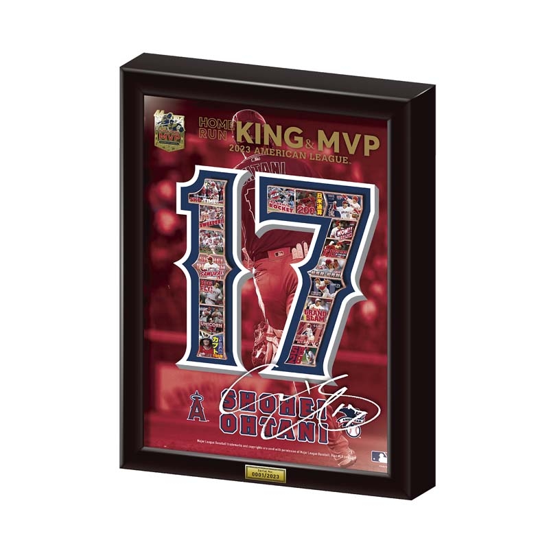大谷翔平 2023 AL ホームラン王＆MVP獲得記念 額装ピンズセット : 大谷