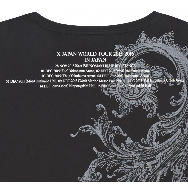 X JAPAN Tシャツ【M】/ 「X JAPAN WORLD TOUR 2015-2016 IN JAPAN