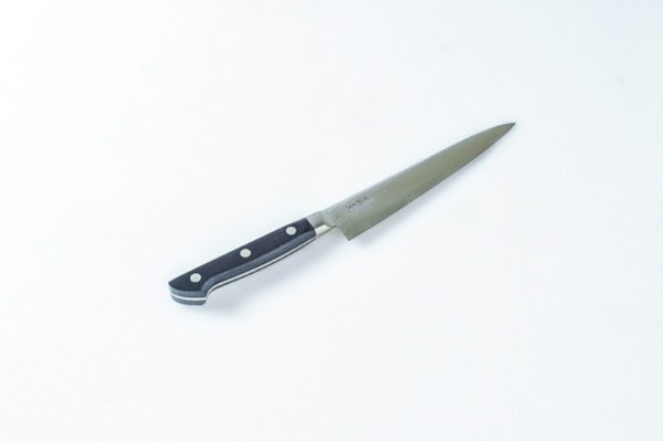 V金10号鋼 本霞 切附柳刃包丁（尺）（片面鏡面仕上げ） 【業務用食材の