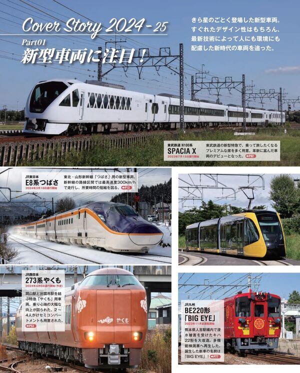 日本の鉄道車両 完全図鑑 2024ー2025年 Gakken(編