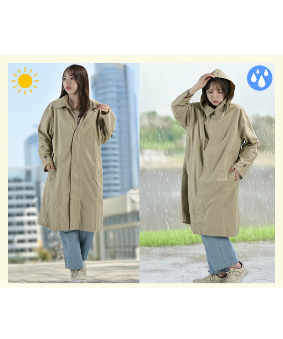 レインコート ステンカラーコート D-648260 | スポーツ用品なら