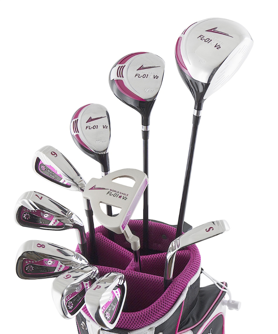 ゴルフ セットクラブFL-01☆V2 レディース13点フルセット キャディ
