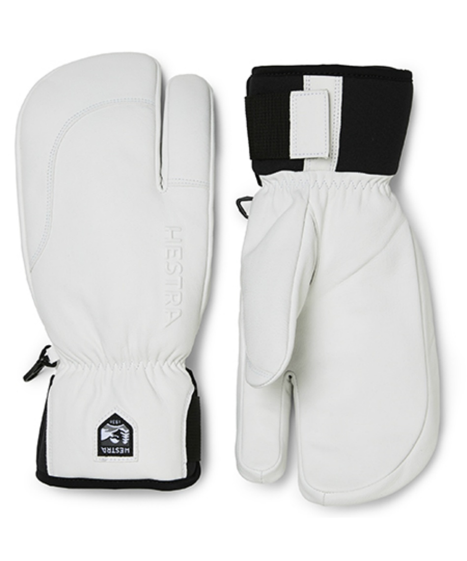 スキーグローブ ミトン 3フィンガー フルレザーショート FULL LEATHER