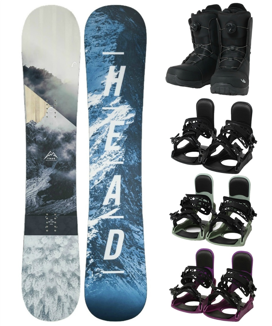ヘッド(HEAD) スノーボード 3点セット ボード板+ビンディング+ブーツ