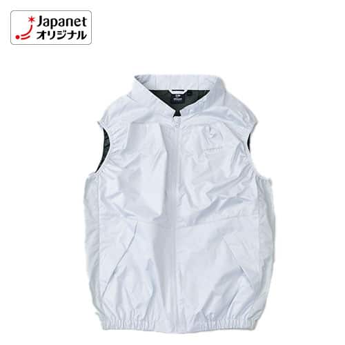ダンロップリファインド 衣類 【良品】ファン付きベスト L ホワイト