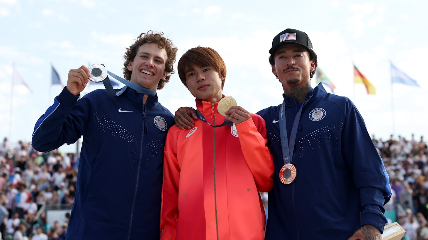 堀米雄斗、2連覇達成「夢のような時間」パリ2024スケートボード男子