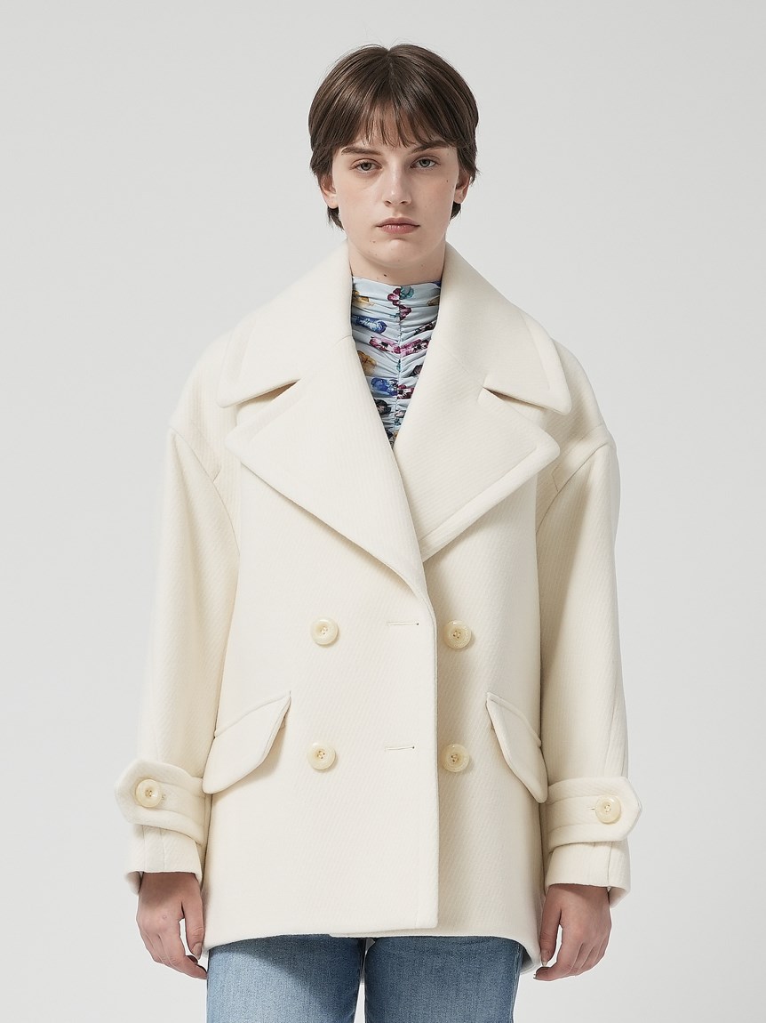 ウールカシミヤ ピーコート（アウター）｜STRASBURGO OUTLET