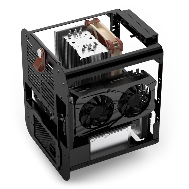 Jonsplus BO 100 Mini-ITX Case, Tempered Case - silver | OcUK