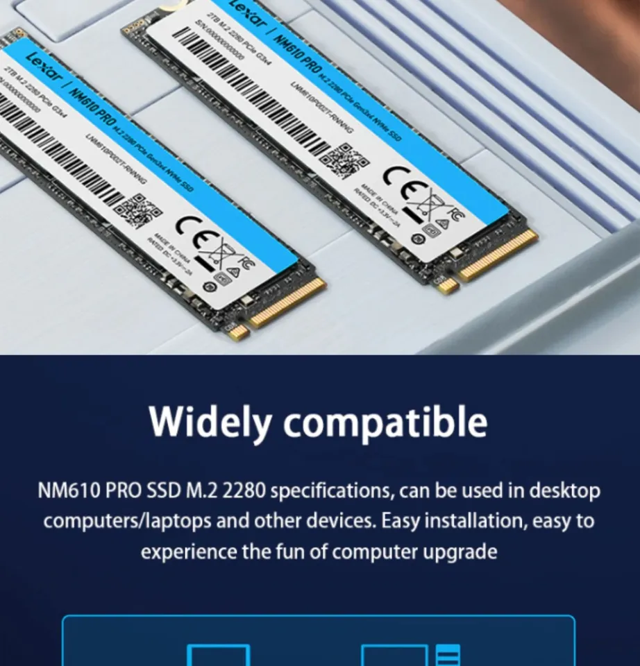 開封済未使用】箱破有Lexar 2TB SSD NVMe NM610 PRO 開封済未使用】箱