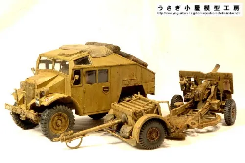 イギリス25ポンド砲とクォードガントラクター｜ミリタリー・AFV