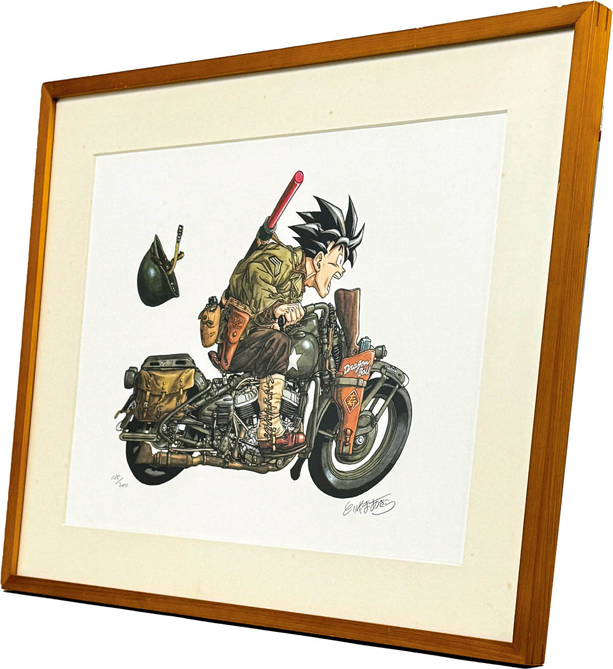 鳥山明サイン入り複製原画 鳥山明 複製原画 所ジョージ イラスト