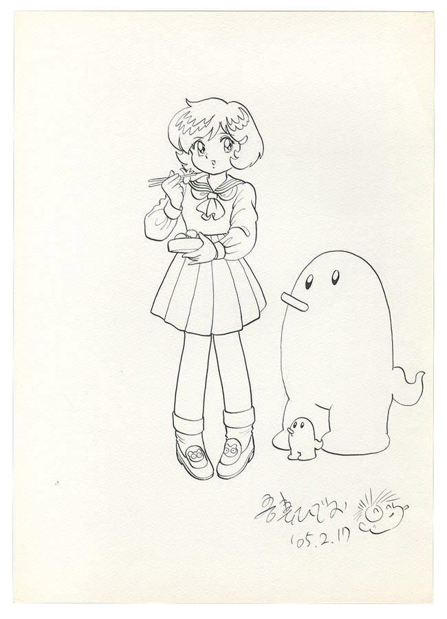 吾妻ひでお直筆イラスト