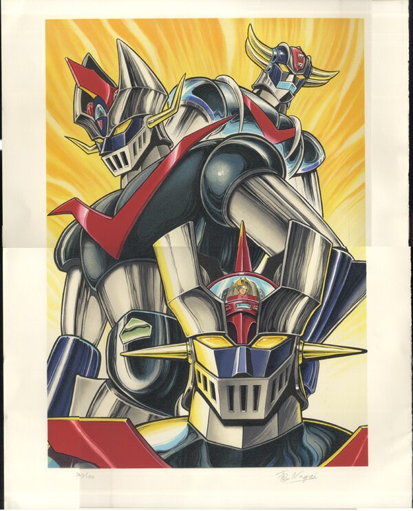 PG-5371]機神 直筆サイン入りリトグラフ 永井豪