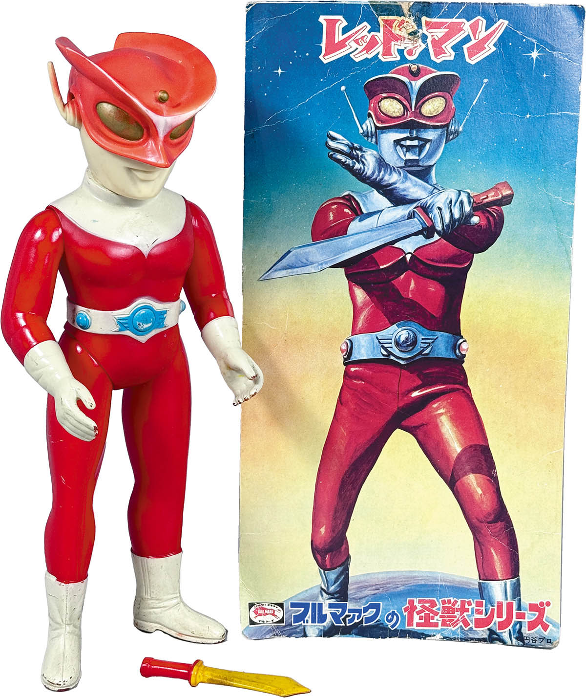 1401] レッドマン 面取れスタンダードソフビ レッドナイフ付