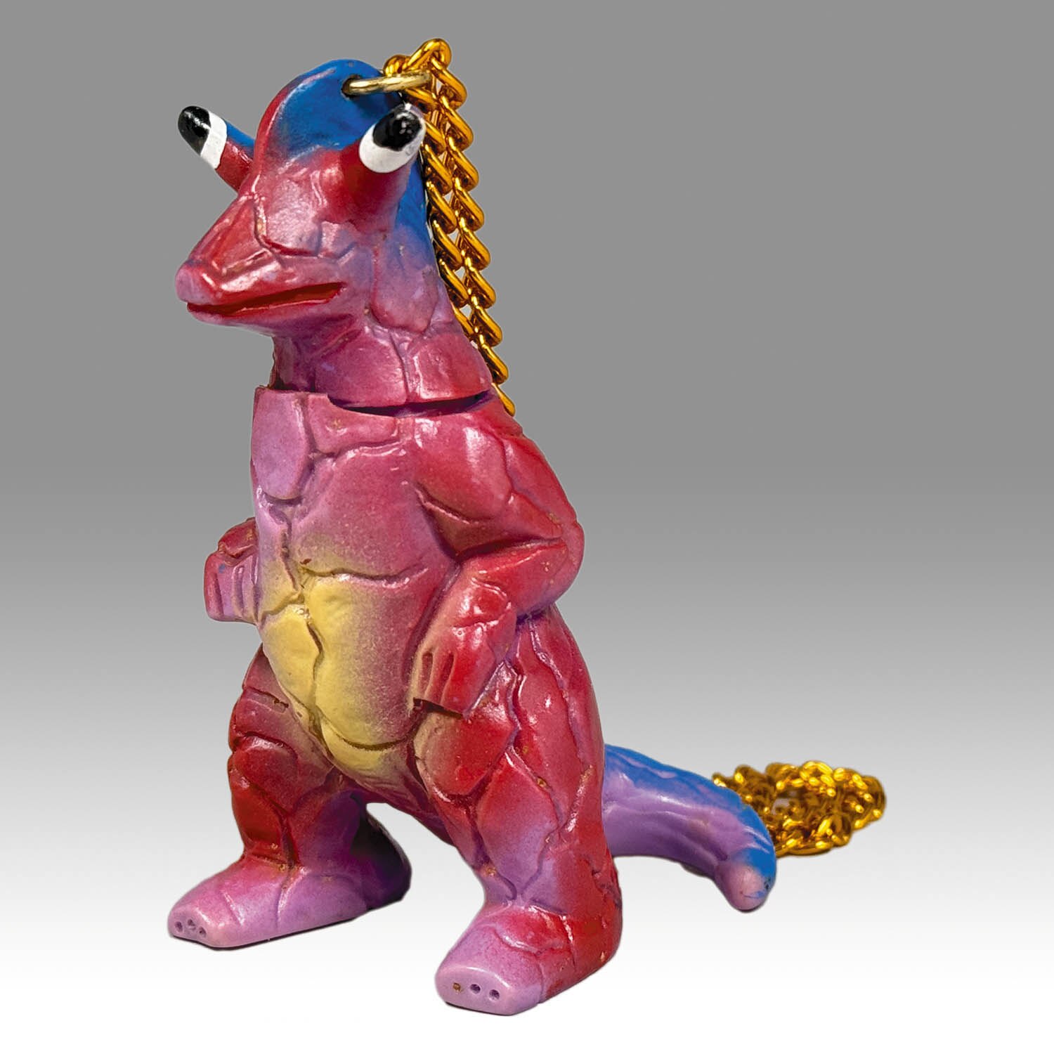 2321] エレキングタイプ怪獣 ミニソフビペンダント 紫成型