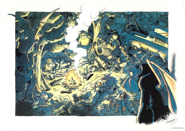 クロノトリガー 鳥山明の世界展 複製原画B2ポスター