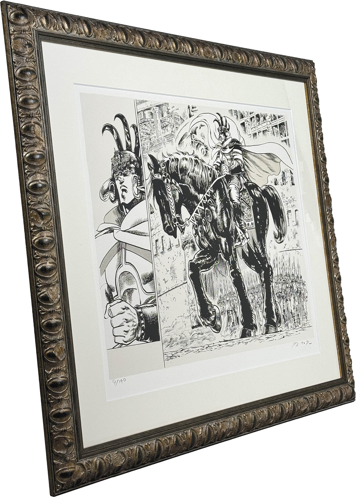 4066] 原哲夫 直筆サイン入りリトグラフ「北斗の拳」