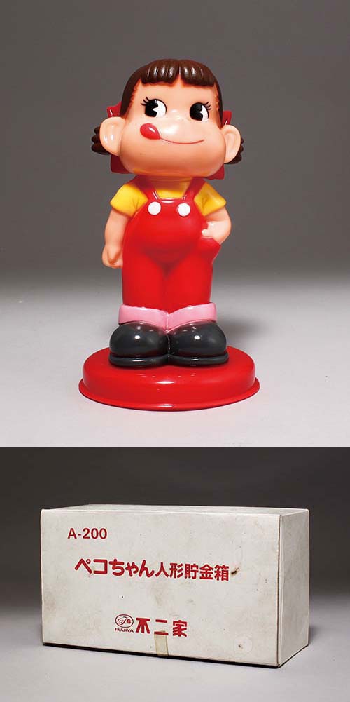 不二家 ペコちゃん人形貯金箱箱付