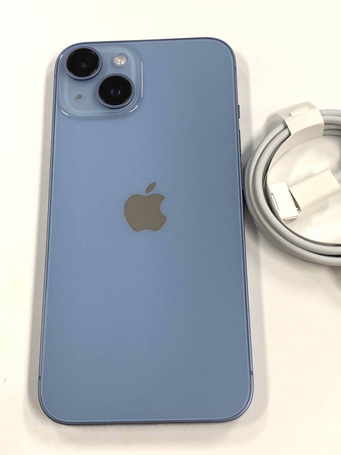 SIMフリー Apple 初期化済みiPhone 14 512gb青 ケース付き SIMフリー
