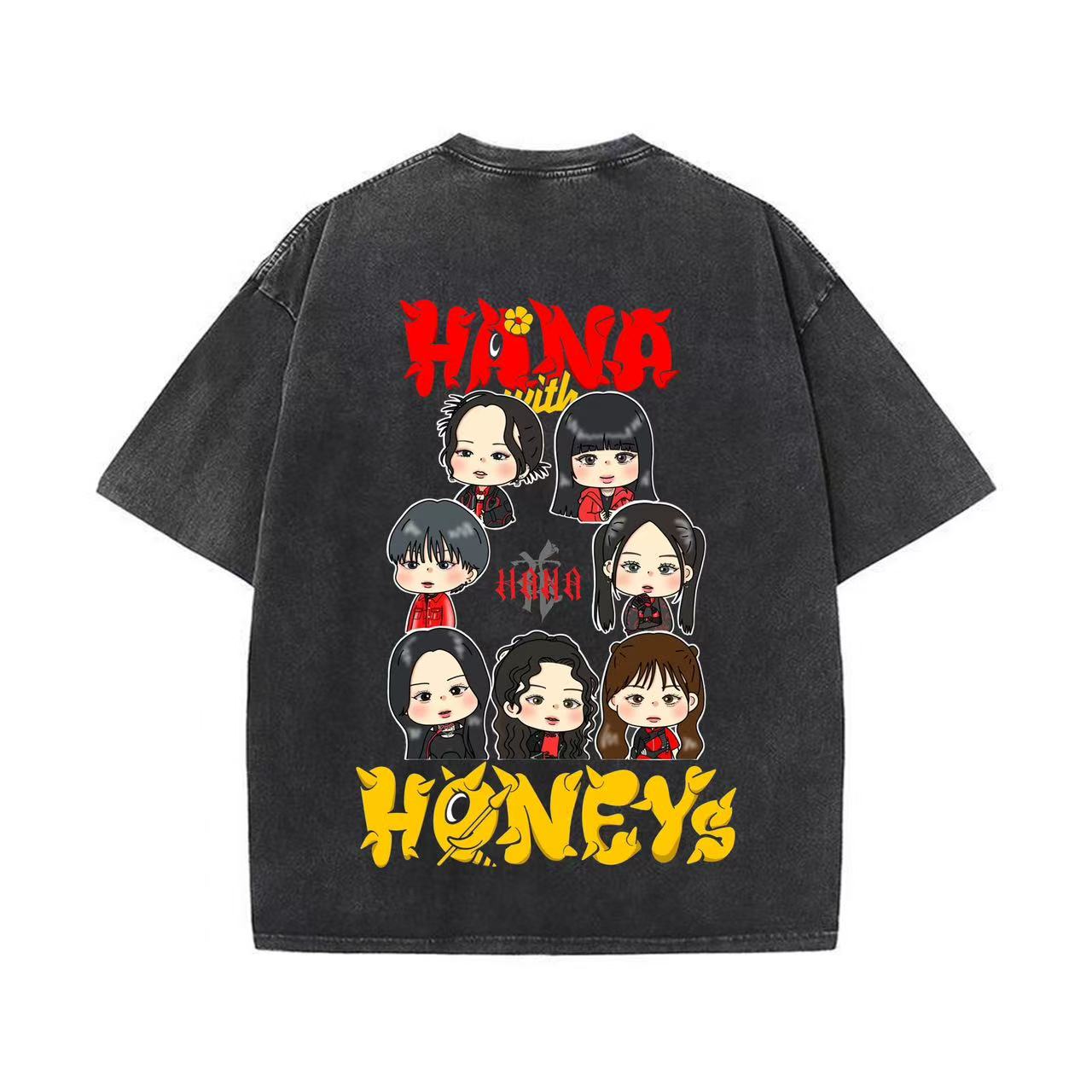 hana グッズ |厚手エイジング加工Tシャツ・長袖スウェット【HANA