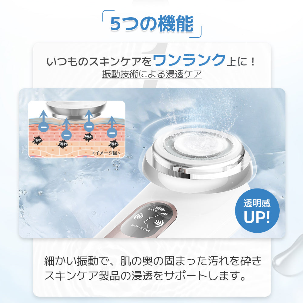 リフトアップ】Sarlisiリフトケア美顔器、超音波ケアで潤うクリアな美肌へ